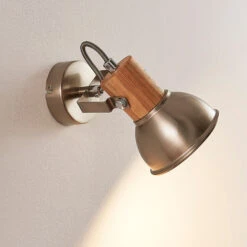 Wand- Und Deckenspot Dennis Mit Holzdetail 15 Wand- Und Deckenspot Dennis Mit Holzdetail -Eleganter Beleuchtungsladen 9621816 4