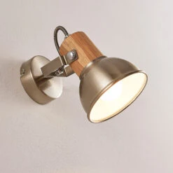 Wand- Und Deckenspot Dennis Mit Holzdetail 16 Wand- Und Deckenspot Dennis Mit Holzdetail -Eleganter Beleuchtungsladen 9621816 5