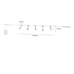 Seilsystem Rope Mit Strahlern, Fünfflammig -Eleganter Beleuchtungsladen 9624127 6