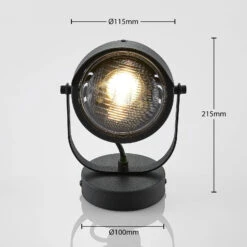 Scheinwerfer-Spot Henega In Schwarz, 1-flammig -Eleganter Beleuchtungsladen 9624359 4