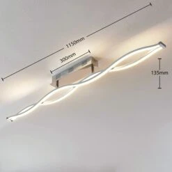 Lucande LED-Deckenlampe Roan, Wellenförmig -Eleganter Beleuchtungsladen 9624373 5