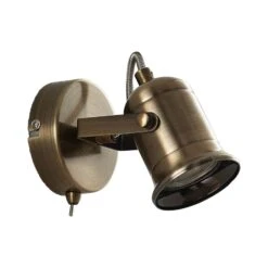 Wandleuchte Anze In Messing Antik -Eleganter Beleuchtungsladen 9624388 3