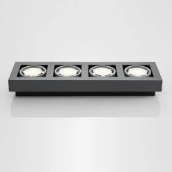 Deckenstrahler Ronka, 4-fl., Lang, Dunkelgrau -Eleganter Beleuchtungsladen 9624453 4