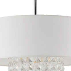 Lindby Estera Deckenleuchte Mit Behang, Weiß -Eleganter Beleuchtungsladen 9626840 7