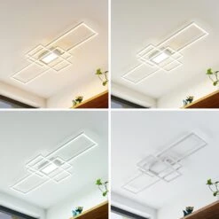 Lindby Caitlin LED-Deckenleuchte, Weiß -Eleganter Beleuchtungsladen 9626981 2