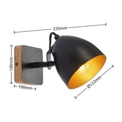 Lindby Colton Wand-Strahler Schwarz/gold, 1-fl. -Eleganter Beleuchtungsladen 9627656 3