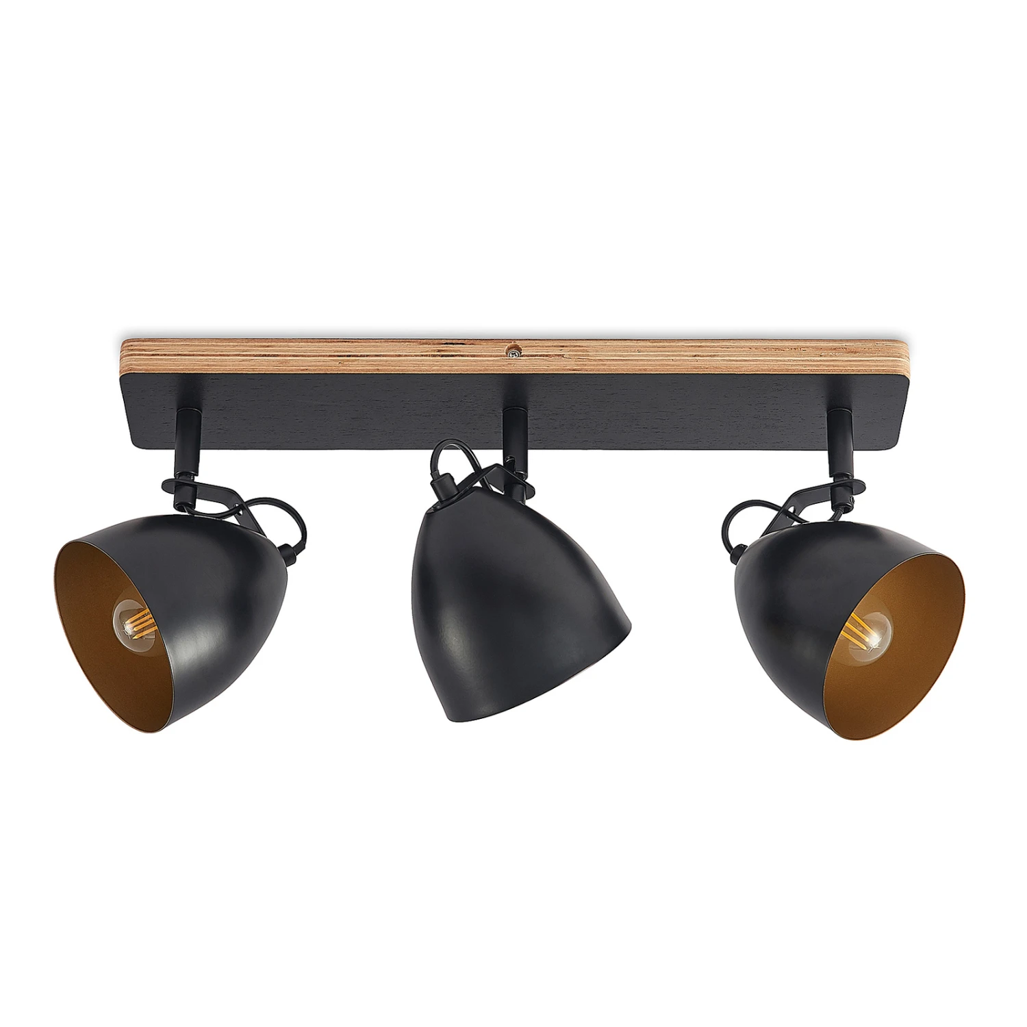 Lindby Colton Decken-Strahler Schwarz/gold 3-flg. 5 Lindby Colton Decken-Strahler Schwarz/gold 3-flg. – Bild 3