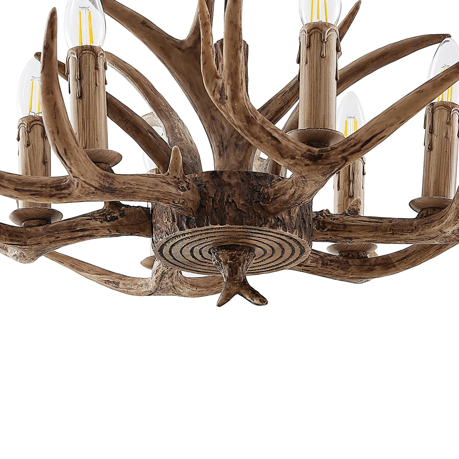 Lindby Tejask Hängelampe, Geweih, 6-fl., 70 Cm 8 Lindby Tejask Hängelampe, Geweih, 6-fl., 70 Cm – Bild 6