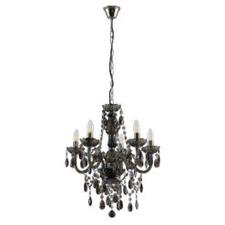 Lindby Spirou Kronleuchter Aus Acryl, Rauchgrau -Eleganter Beleuchtungsladen 9628507 2