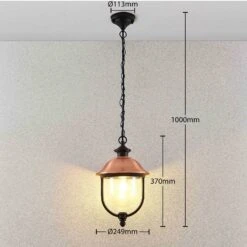 Lindby Clint Außenhängeleuchte -Eleganter Beleuchtungsladen 9630099 4