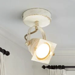 Weißer Spot Janek Mit GU10-Lampe