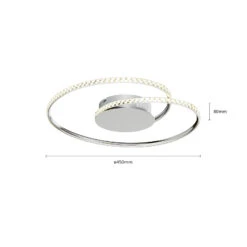 Lindby Joline LED-Deckenleuchte, Kristall, 45 Cm -Eleganter Beleuchtungsladen 9639132 6