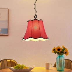 Lucande Binta Hängelampe, Einflammig, Rostrot -Eleganter Beleuchtungsladen 9639453 1