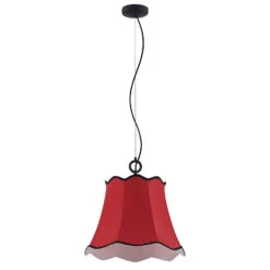 Lucande Binta Hängelampe, Einflammig, Rostrot -Eleganter Beleuchtungsladen 9639453 3