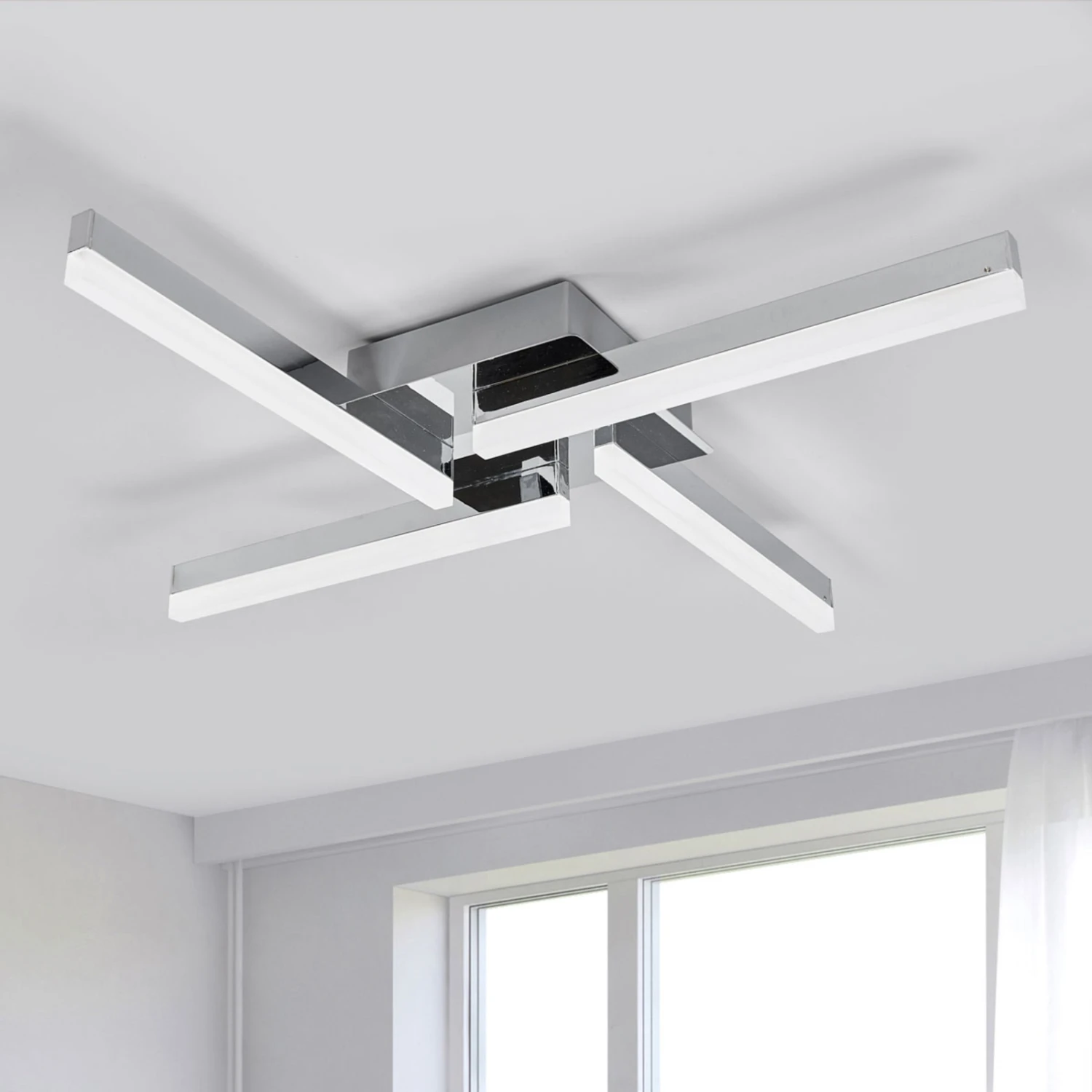 Vierflammige LED-Deckenleuchte Patrik, IP44 5 Vierflammige LED-Deckenleuchte Patrik, IP44 – Bild 3