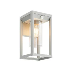 Lindby Estami Außenwandleuchte, Sensor, Silbergrau -Eleganter Beleuchtungsladen 9647108 5