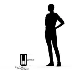 Lindby Estami Sockelleuchte, 35 Cm, Dunkelgrau 17 Lindby Estami Sockelleuchte, 35 Cm, Dunkelgrau -Eleganter Beleuchtungsladen 9647109 6