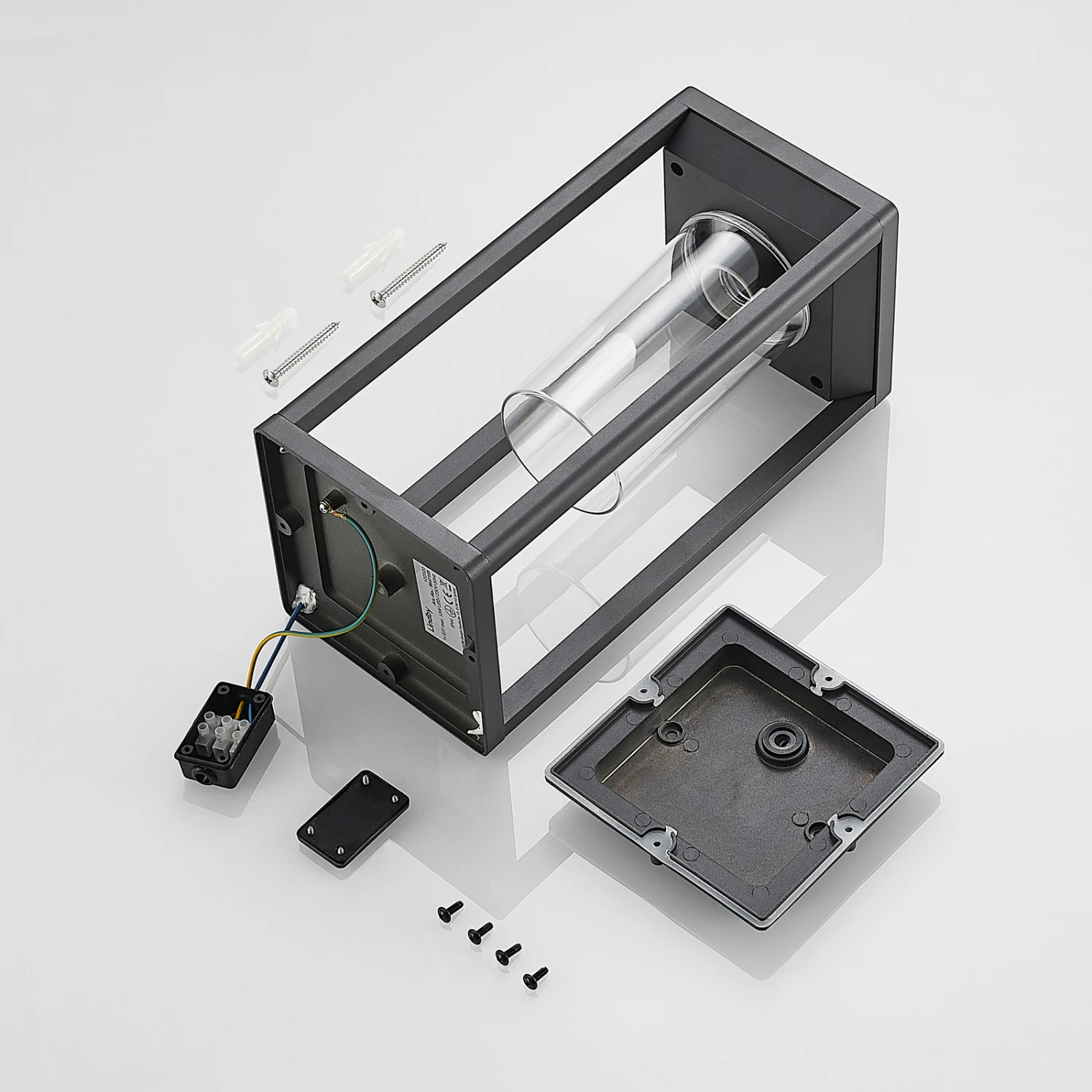 Lindby Estami Sockelleuchte, 35 Cm, Dunkelgrau 11 Lindby Estami Sockelleuchte, 35 Cm, Dunkelgrau – Bild 9