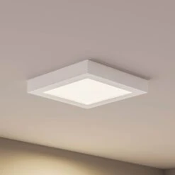 Prios Alette LED-Deckenleuchte, Weiß, 22,7 Cm 24W