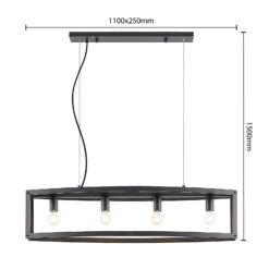 Lindby Mizgin Hängeleuchte Ohne Gitter 4-flammig -Eleganter Beleuchtungsladen 9921135 4