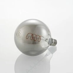 Lucande LED-Lampe E27 G125 4W 1.800K Dimmbar Smoke -Eleganter Beleuchtungsladen 9927010 4