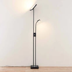 Lindby Seppa LED-Stehleuchte, Eckig, Schwarz -Eleganter Beleuchtungsladen 9945426 2