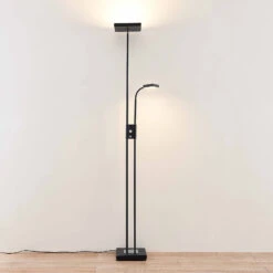 Lindby Seppa LED-Stehleuchte, Eckig, Schwarz -Eleganter Beleuchtungsladen 9945426 3