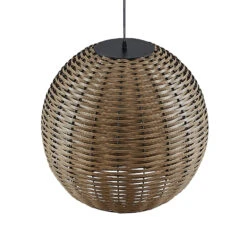 Lindby Catrica LED-Solar-Pendellampe, Rattanoptik -Eleganter Beleuchtungsladen 9945522 5