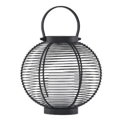 Lindby Mairuna LED-Solar-Laterne, Schwarz, 22,7 Cm -Eleganter Beleuchtungsladen 9945543 2