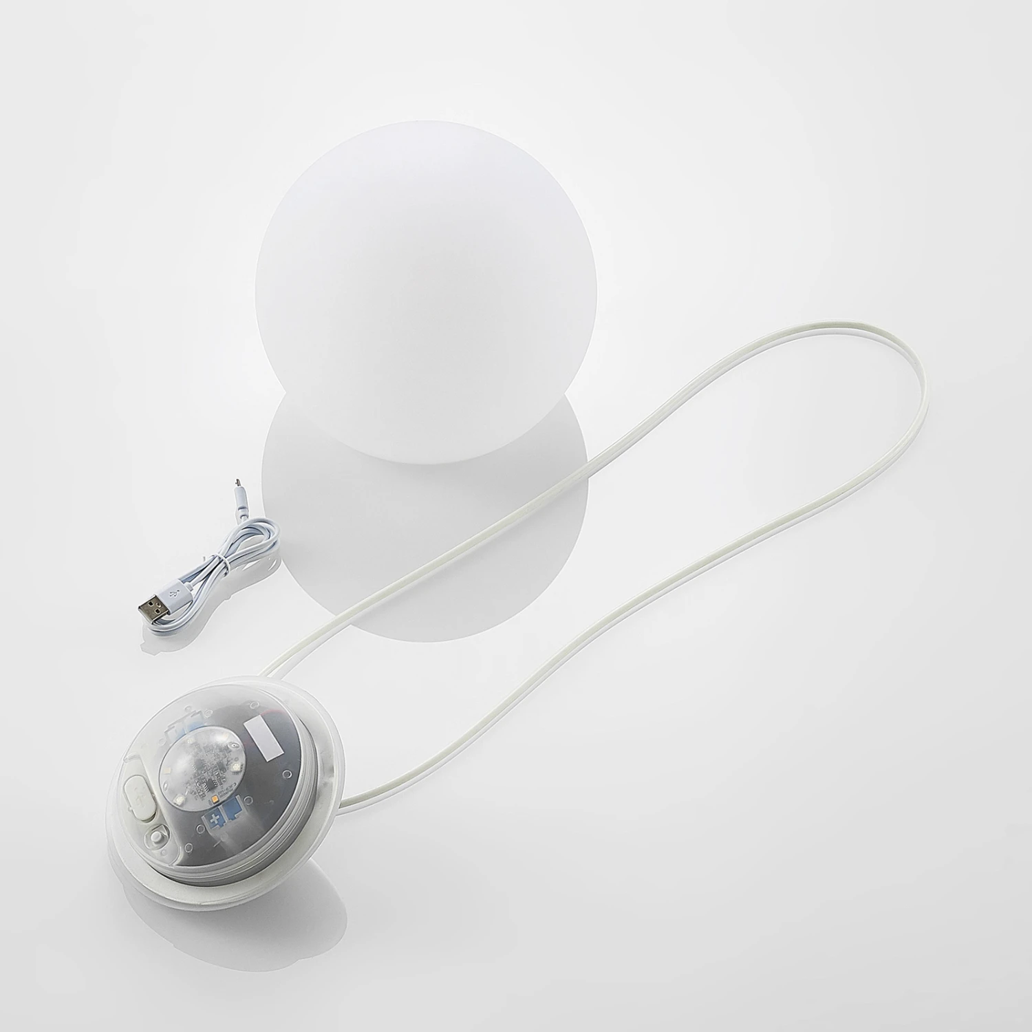 Lindby Dieka LED-Solar-Hängelampe, Kugel, RGBW 11 Lindby Dieka LED-Solar-Hängelampe, Kugel, RGBW – Bild 9