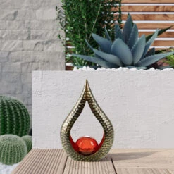 Lindby Yonca LED-Solar-Dekoleuchte 27,59 Cm Kupfer -Eleganter Beleuchtungsladen 9945555 2