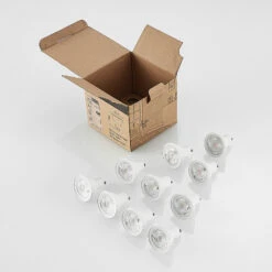 ELC LED-Reflektor GU10 5W 10er-Pack 2.700K 36° -Eleganter Beleuchtungsladen 9950888 8