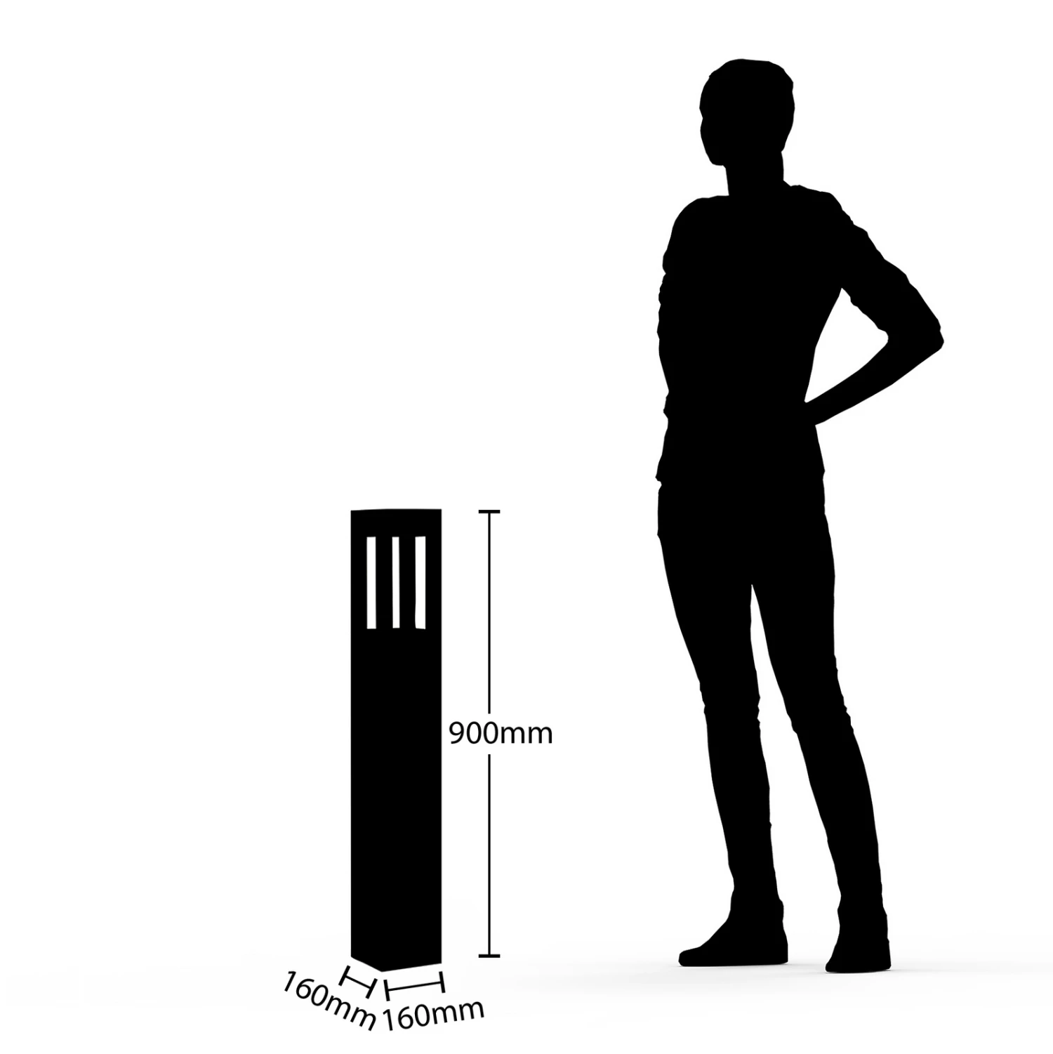 Arcchio Kirito LED-Pollerleuchte, Höhe 90 Cm 6 Arcchio Kirito LED-Pollerleuchte, Höhe 90 Cm – Bild 5