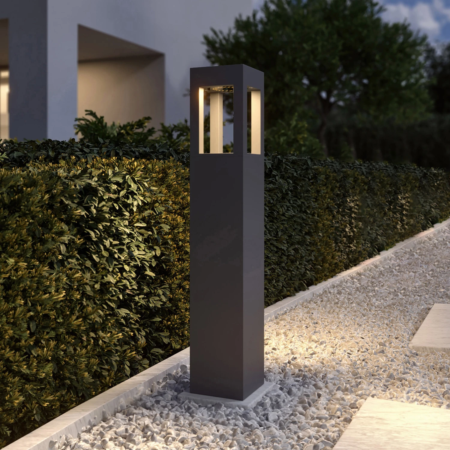 Arcchio Kirito LED-Pollerleuchte, Höhe 90 Cm 2 Arcchio Kirito LED-Pollerleuchte, Höhe 90 Cm