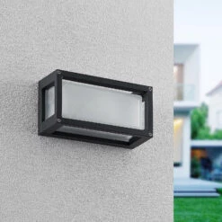 ELC Soleila Außenwandleuchte, 12,5 Cm X 25 Cm -Eleganter Beleuchtungsladen 9969209 1