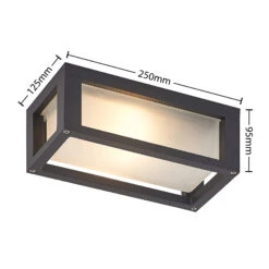 ELC Soleila Außenwandleuchte, 12,5 Cm X 25 Cm -Eleganter Beleuchtungsladen 9969209 4