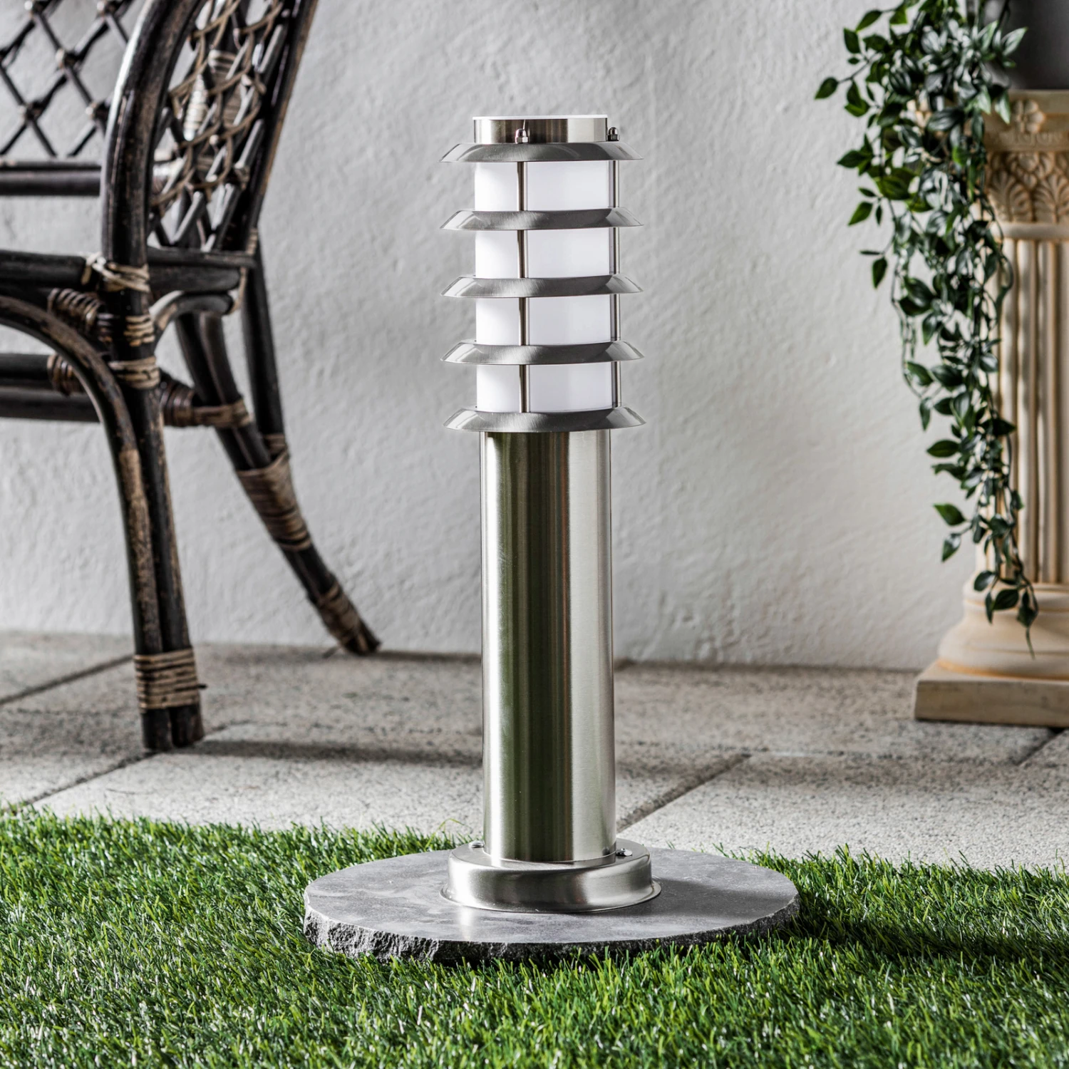 Edelstahl-Sockelleuchte Selina 4 Edelstahl-Sockelleuchte Selina – Bild 2