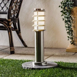 Edelstahl-Sockelleuchte Selina