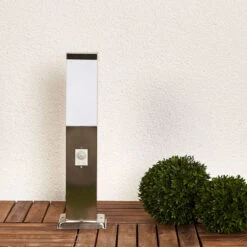 Edelstahl-Sockellampe Lorian Mit Sensor -Eleganter Beleuchtungsladen 9972064 3