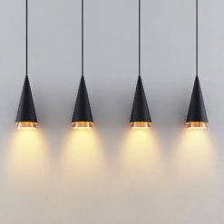 Lucande Naoh Hängeleuchte 4-fl., Schwarz/kupfer 16 Lucande Naoh Hängeleuchte 4-fl., Schwarz/kupfer -Eleganter Beleuchtungsladen 9976155 5