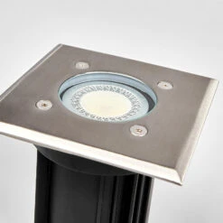 Eckige Edelstahl-Bodeneinbaulampe Insa, IP67 -Eleganter Beleuchtungsladen 9977025 5