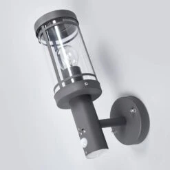 Außenwandleuchte Djori, Dunkelgrau Mit Sensor -Eleganter Beleuchtungsladen 9977029 4