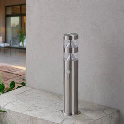 Bewegungsmelder-LED-Sockelleuchte Lanea, Edelstahl -Eleganter Beleuchtungsladen 9988008 2